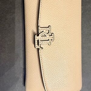 Ralph Lauren Beige Leather Clutch